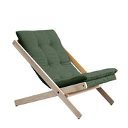Klappsessel BOOGIE Polsterauflage OLIVE GREEN Gestell Buche