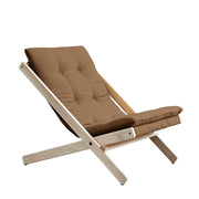 Design Klappsessel BOOGIE Polsterauflage MOCCA Gestell Buche