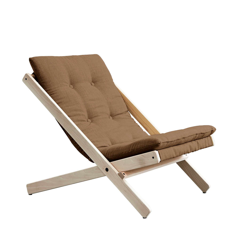 Design Klappsessel BOOGIE Polsterauflage MOCCA Gestell Buche