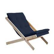 Klappsessel BOOGIE Polsterauflage NAVY Blue Gestell Buche