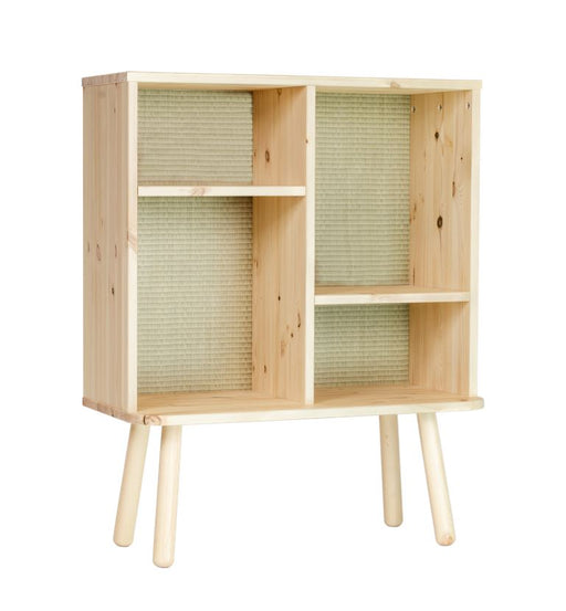 Regal KYABI Kiefer Natur lackiert mit Tatami-Rückwand von Karup