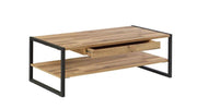 Couchtisch HUD 111 x 60 cm Holzoptik stabverleimte Wildeiche