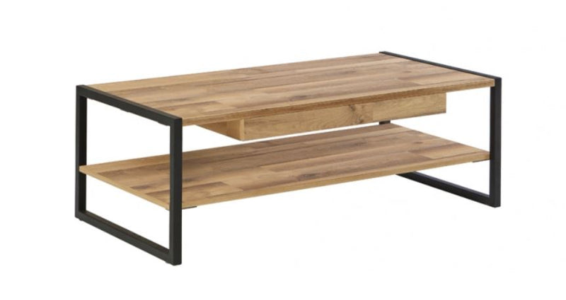 Couchtisch HUD 111 x 60 cm Holzoptik stabverleimte Wildeiche