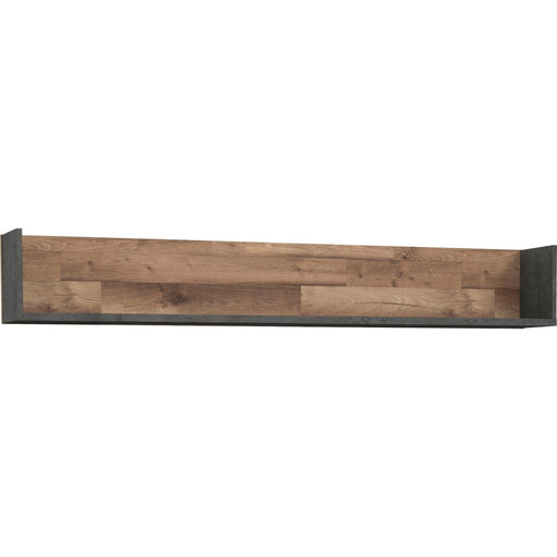 Wandboard HUD 170 cm Holzoptik Stabeiche in Gesamtansicht mit hellem Holzdekor und dunkelgrauer Seitenkante.