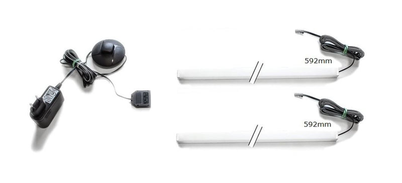 LED Beleuchtungsleiste Farbton weiß 595 mm 2er-Set
