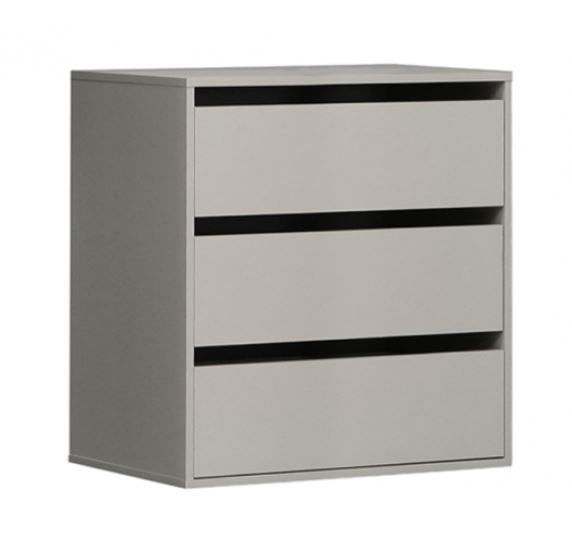 Schubladenblock breit passend zu Kleiderschrank 3 Schubladen