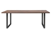 Esstisch CLIF Old Wood Optik Kufengestell schwarz von Forte