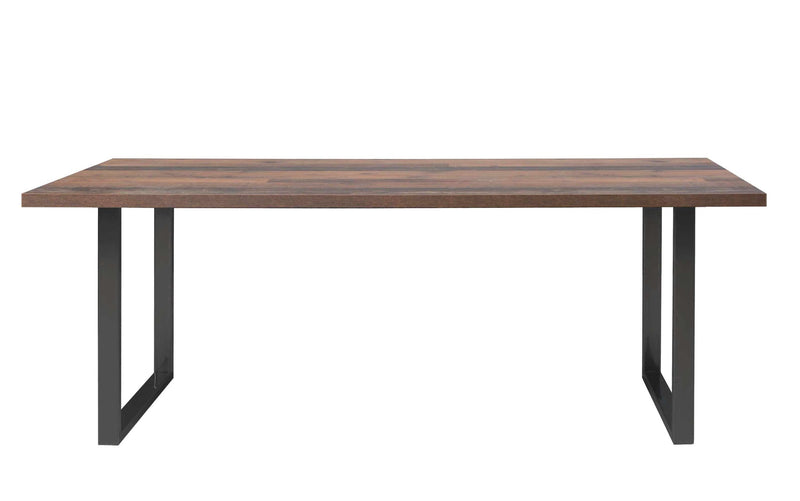Esstisch CLIF Old Wood Optik Kufengestell schwarz von Forte