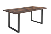 Esstisch CLIF Old Wood Optik Kufengestell schwarz von Forte