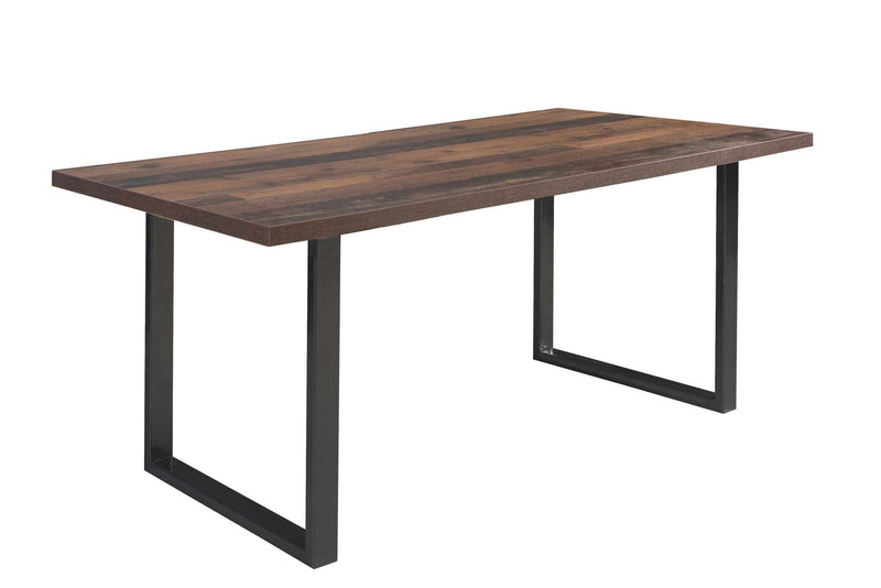 Esstisch CLIF Old Wood Optik Kufengestell schwarz von Forte