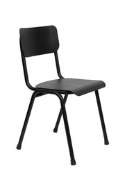 Gartenstuhl Stapelstuhl BACK TO SCHOOL OUTDOOR Black von ZUIVER