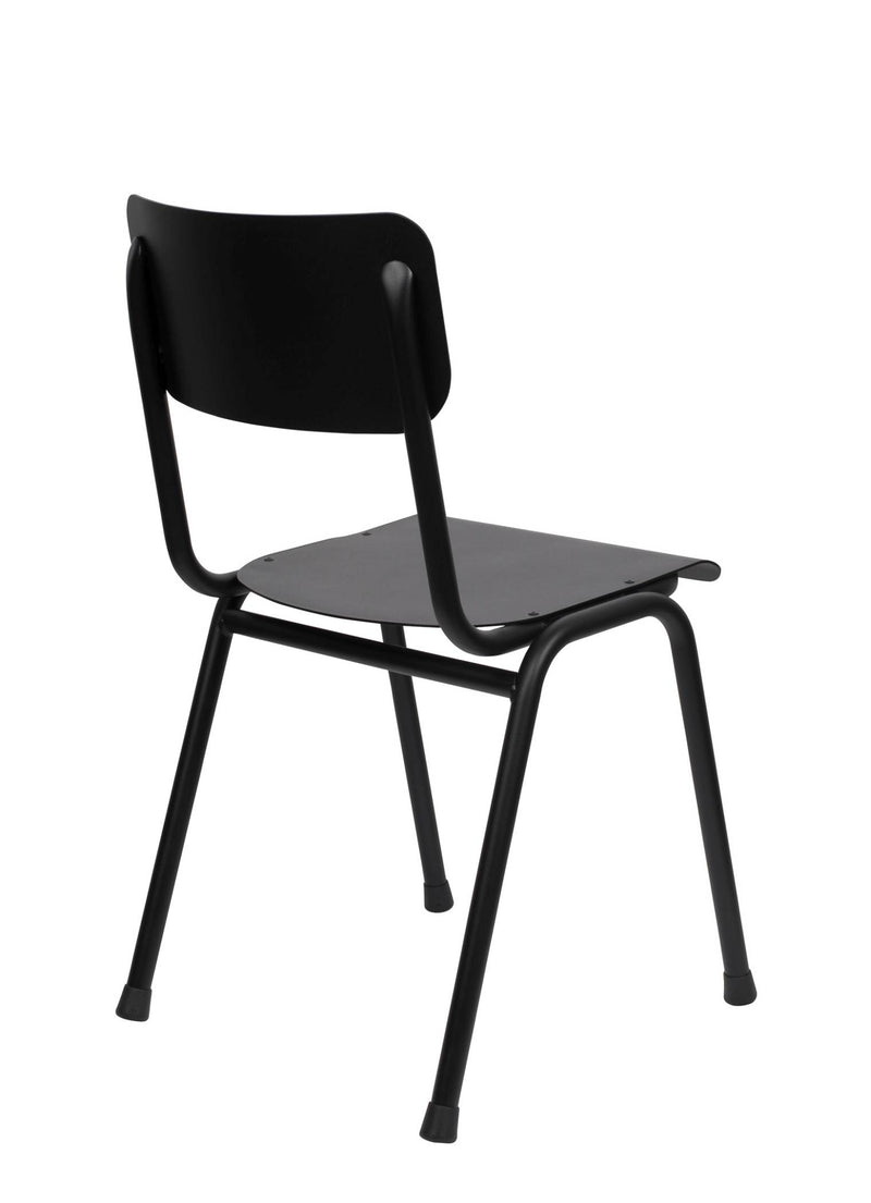 Gartenstuhl Stapelstuhl BACK TO SCHOOL OUTDOOR Black von ZUIVER