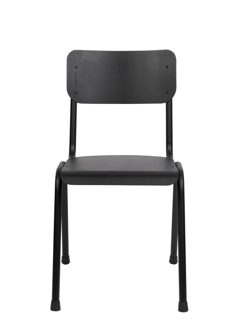 Gartenstuhl Stapelstuhl BACK TO SCHOOL OUTDOOR Black von ZUIVER
