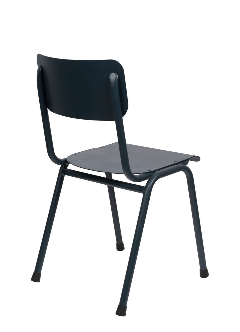 Gartenstuhl Stapelstuhl BACK TO SCHOOL OUTDOOR Blue von ZUIVER