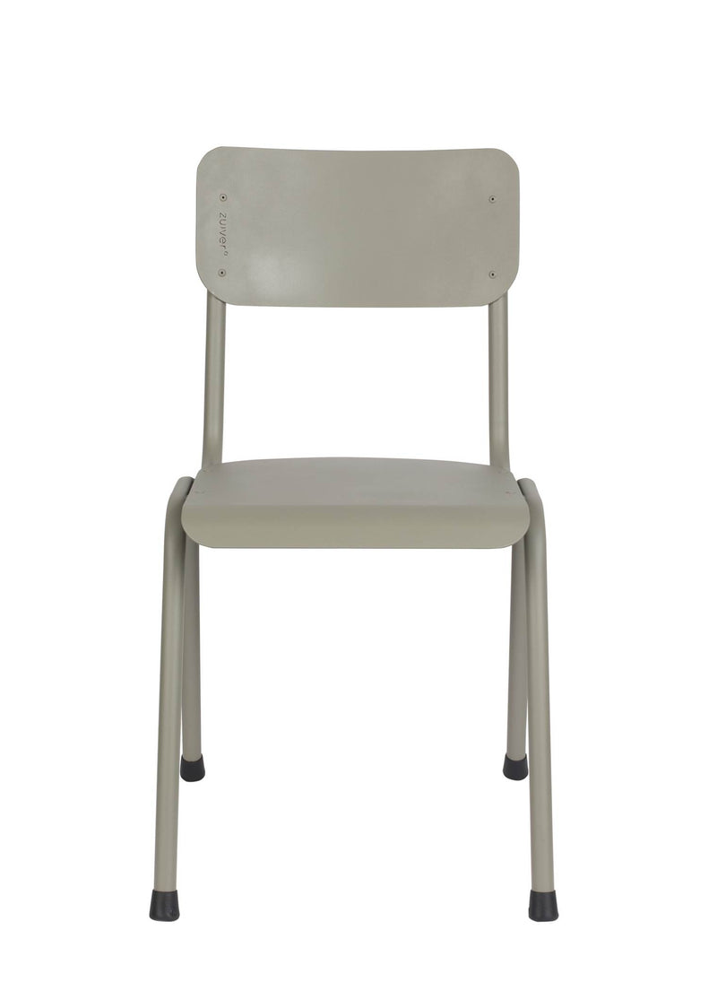 Gartenstuhl Stapelstuhl BACK TO SCHOOL OUTDOOR Moosgrau von ZUIVER