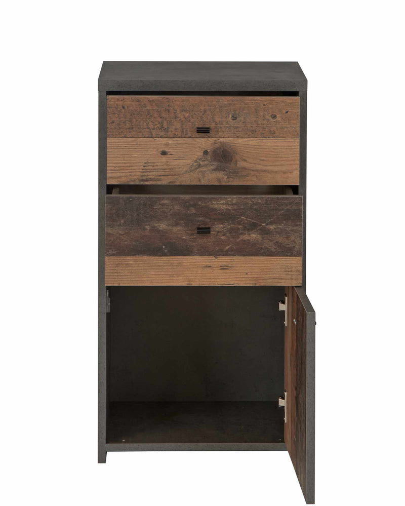 Kommode BEST CHEST K211 in Old Wood Vintage und Betonoptik von Forte