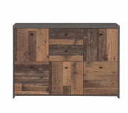 Kommode BEST CHEST K233 5-trg. 2 Schubladen Optik Old Wood Vintage