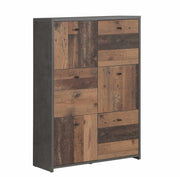 Kommode BEST CHEST K321 mit 6 Türen Optik Old Wood Vintage von Forte