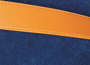 Polsterhocker PAPUA Samtbezug Blau Hocker mit Stauraum