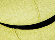 Hocker YAPAK Polsterhocker mit Stoffbezug in Grün und Knopfheftung