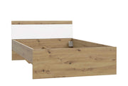 Jugendbett ARKINA 120 x 200 cm Bett in Artisan Eiche / Weiß von Forte