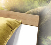 Jugendbett ARKINA 120 x 200 cm Bett in Artisan Eiche / Weiß von Forte