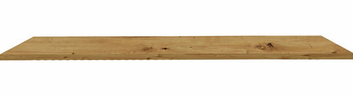 Tischplatte Artisan Eiche in Gesamtansicht von oben mit natürlicher Holzmaserung und Astlöchern.