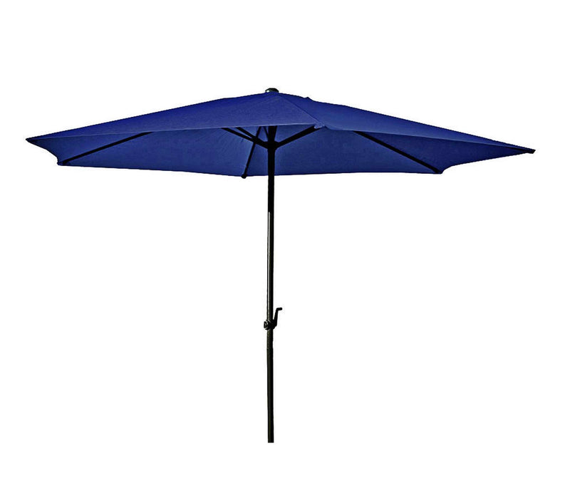 Sonnenschirm CABOGROS Blau Ø 300 cm 6 Streben mit Handkurbel