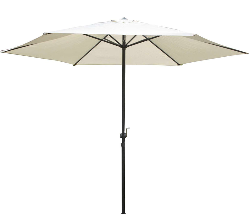 Sonnenschirm CABOGROS Creme Ø 300 cm 6 Streben mit Handkurbel