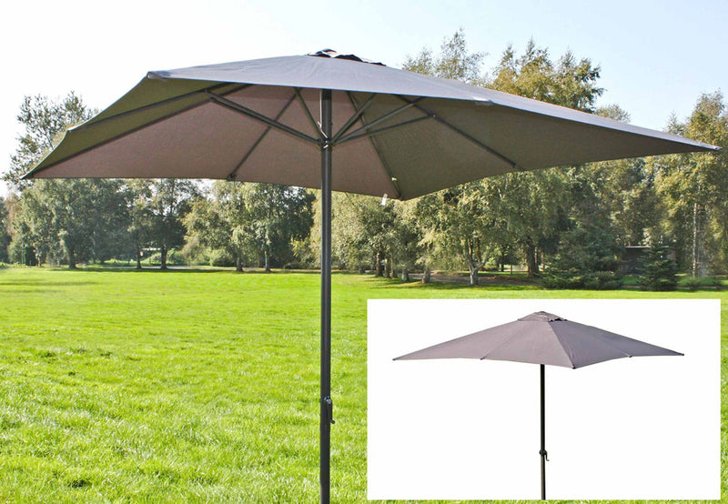 Sonnenschirm Anthrazit 250 x 250 cm 8 Streben