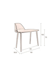 Retro Schreibtisch FINN von DutchBone