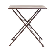 Klapptisch MARIANA 70 x 70 cm Metalltisch antik braun