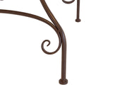 Metalltisch TARENT 60 cm rund antik braun lackiert