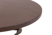 Metalltisch TARENT 60 cm rund antik braun lackiert