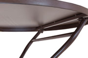 Metalltisch TARENT 60 cm rund antik braun lackiert