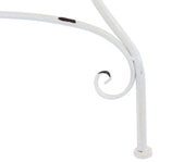 Metalltisch TARENT 60 cm rund Weiß Antik-Look