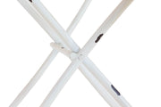 Metalltisch TARENT 60 cm rund Weiß Antik-Look