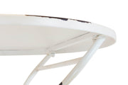 Metalltisch TARENT 60 cm rund Weiß Antik-Look