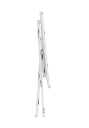 Klapptisch MARIANA 70 x 70 cm Metalltisch Weiß Antik Look