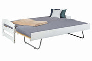 Ausziehbett Sofabett VINDAS 90 x 200 Kiefer Massivholz weiß