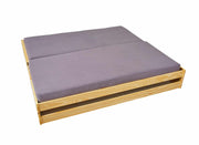 Jugendbett Funktionsbett LOTAR Kiefer natur lackiert mit Klappfunktion
