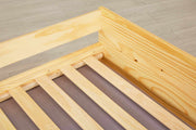 Jugendbett Funktionsbett LOTAR Kiefer natur lackiert mit Klappfunktion