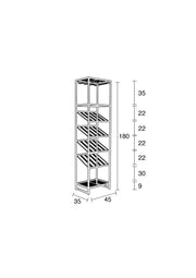 Weinregal CANTOR S von Zuiver 45 x 180 cm