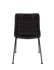 Esszimmerstuhl FAB BLACK mit perforierten Kunstleder von ZUIVER