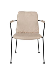 Armlehnstuhl FAB BEIGE mit perforierten Kunstleder von ZUIVER