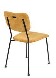 Esszimmerstuhl BENSON OCHRE von ZUIVER mit trendigen Cordstoff
