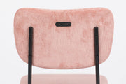 Esszimmerstuhl BENSON PINK von ZUIVER mit trendigen Cordstoff