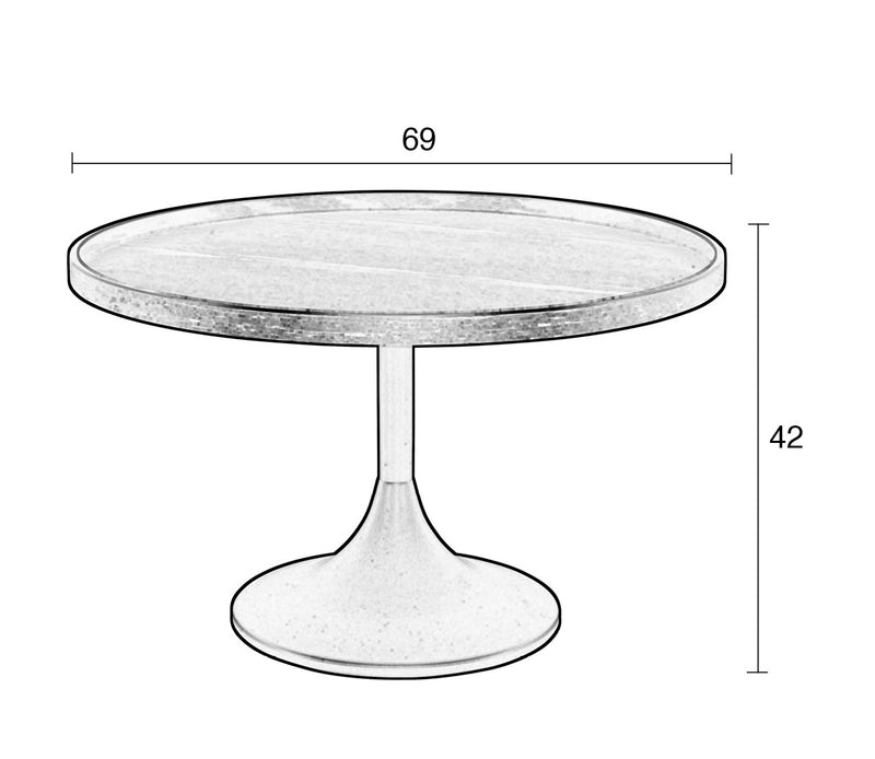 Couchtisch JASON von Zuiver Ø 69 cm