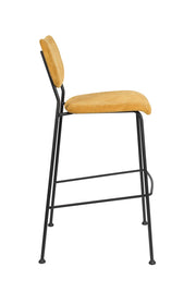 Barhocker BENSON OCHRE von ZUIVER mit trendigen Cordstoff