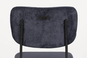Tresenhocker BENSON DARK BLUE von ZUIVER mit trendigen Cordstoff